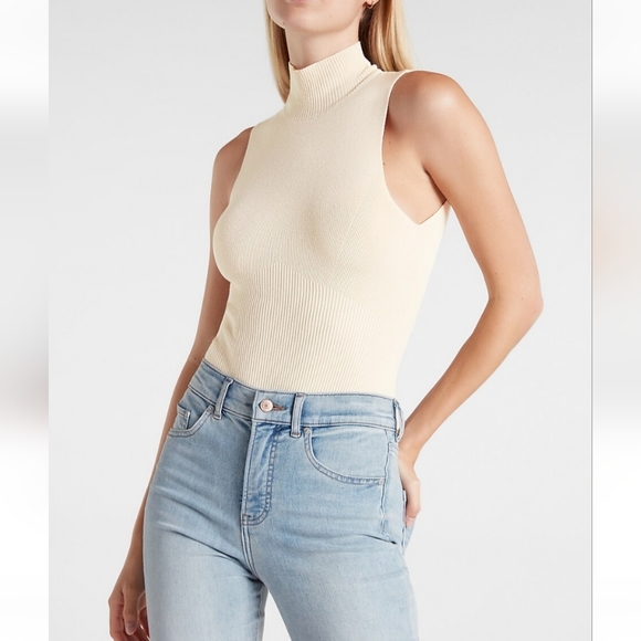 EXPRESS BODY CONTOUR SWEATER BODYSUIT - Picture 3 of 10